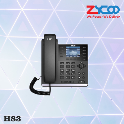 Экран 320x240 CooFone H83 VoIP Настольный телефон Настенное крепление Poe VoIP Телефон