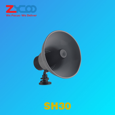 Водонепроницаемый IP65 рупорный громкоговоритель PoE+ Sip Paging Horn, установленный на столбе