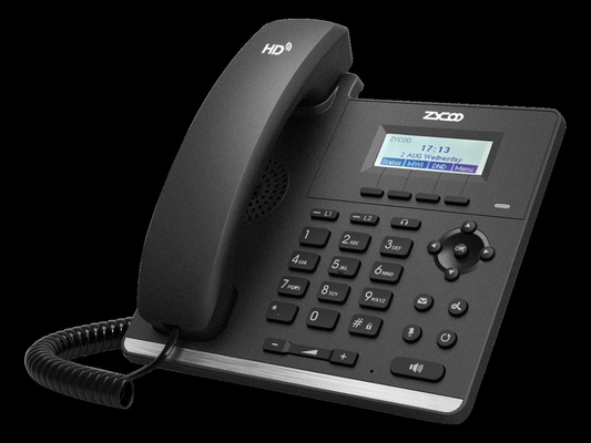 2 линии поддержки PoE телефонной системы Voip Desktop для менеджеров среднего звена